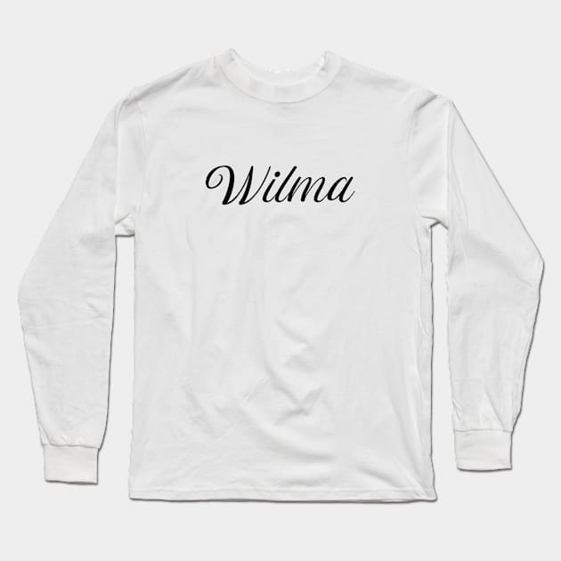 Name Wilma Long Sleeve T-Shirt by gulden